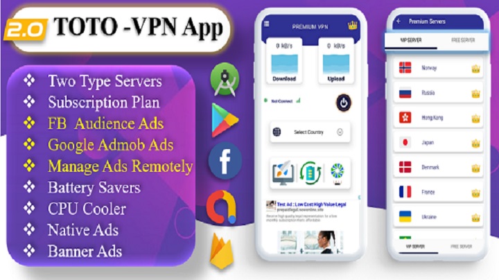 TOTO – VPN | VPN App | Facebook Ads | Admob